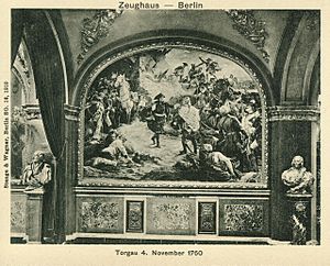 Berlin Ruhmeshalle Wandbild Schlacht bei Torgau 1760