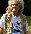 Brian May filming for the BBC's 'The One Show'