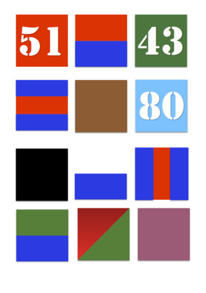 British military vehicle Arm of Service signs