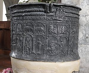 Brookland St Augustine's Church Lead Font 02
