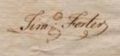 Captain Timothy Foster signature 1776