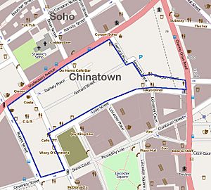 Chinatown london map