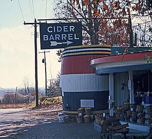 Cider Barrel in Germantown, Maryland (1966), by Dan Brodt