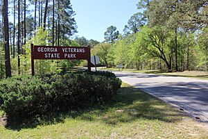 Clay Pit Rd entrance, Georgia Veterans State Park