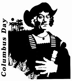 Columbus Day - drawing from the United States Department of Defense