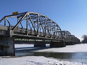 Bridge carrying U.S. Route 30 and U.S. Route 81 across the Loup River at Columbus,February 2010