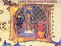 Crònica dels reys d'Aragó e comtes de Barcelona BGUS ms 2664 f22v