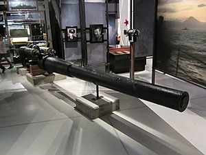 Deck gun from Japanese submarine I-1