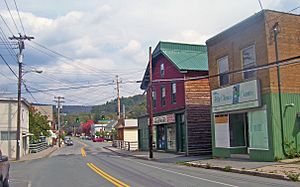 View north along Main Street