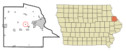 Location of Graf, Iowa