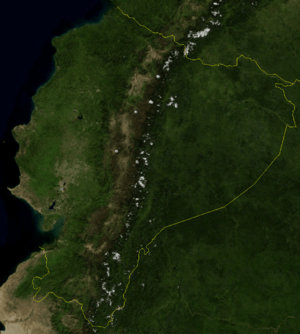 Map showing the extent of the Chorrera culture