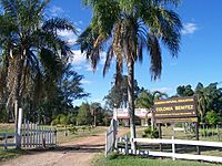 Entry to Stict Natural Reserve Colonia Benítez