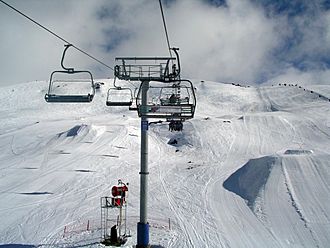 The Ruined Castle chairlift and terrain park