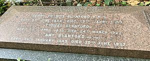 Family vault of Henry Francis Blanford in Highgate Cemetery