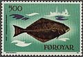 Faroe stamp 082 halibut