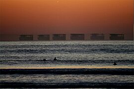 Fata Morgana of a boat