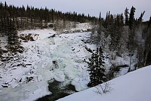 Frozen Cameron Falls - Yellowknife, Canada (5325139331)