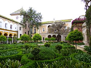 Garden in the casa de pilatos, seville