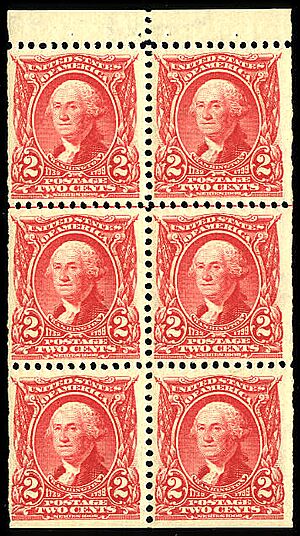 George Washington issue of 1902, plateblock