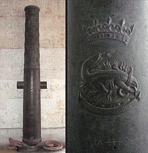 Grand culverin of Francis I 140mm 307cm Algiers recovered in 1830