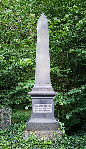 Grave of Rudolf von Jhering at Stadtfriedhof Göttingen 2017 01