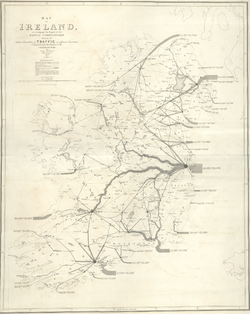 Harness Ireland Railroad Map 1838