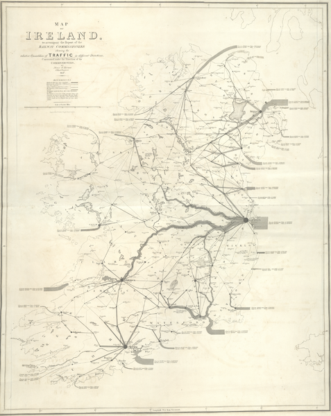 Harness Ireland Railroad Map 1838