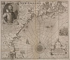 Houghton STC 22790 - Generall Historie of Virginia, New England, and the Summer Isles, N. E. map