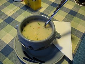 IMG 0768 - Obertraun - Gasthof Dachsteinhof - Garlic Soup