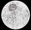 Mare Imbrium, a large lunar sea.