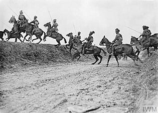 Indian Lancers near Vraignes 1917