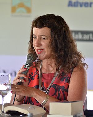 Carmody at a writing event in 2012