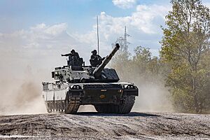 Italian Army - 132nd Tank Regiment Ariete main battle tank during an exercise in Italy 01
