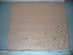 Jim Varney (handprints in cement)