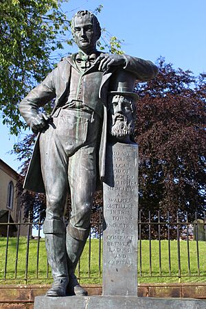Johnnie Walker statue, Kilmarnock, Scotland