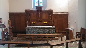 Lady Chapel chapel, showing reredos, Llanbadarn Fawr