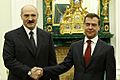 Lukashenko and Medvedev December 2008