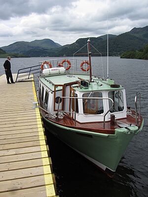 MV Lady Dorothy at the new Aira Force pier (geograph 4593775)