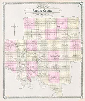 Map of Ramsey County, N.D., 1909