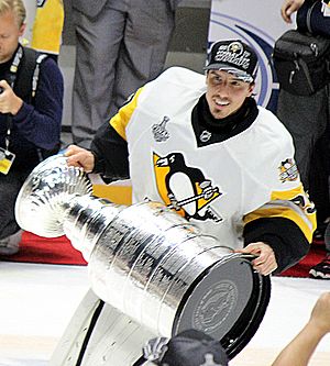 Marc-Andre Fleury with Stanley Cup 2017-06-11