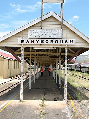 Maryborough Railway Station Complex, Platform from NW (2007)