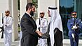 Mohamed bin Zayed Al Nahyan met with Ahmed al-Sharaa, April 2025