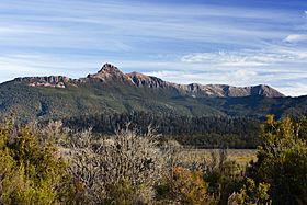 Mt Anne and Mt Eliza from Scott's Peak Dam Road.jpg