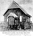New Methodist Church, The Springs, Manly Road, at the time of its opening, Sunday 10 December 1916