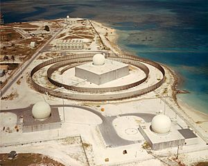 Nike Zeus tracking radars on Kwajalein in 1960s