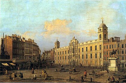 Northumberland House by Canaletto (1752)