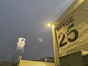 Paramount Studios at Night