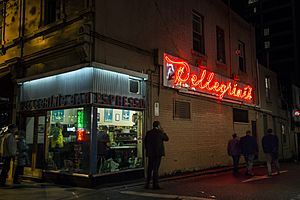 Pellegrini's at night