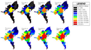 Population Density in Athens