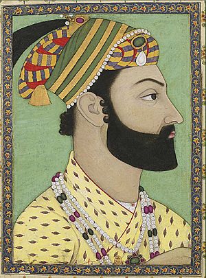 Portrait of Ahmad-Shah Durrani. Mughal miniature. ca. 1757, Bibliothèque nationale de France.jpg